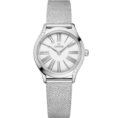Omega Mini Trésor Quartz 26 Stainless Steel - Diamond / White Enamel / Bracelet